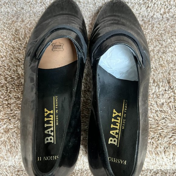 Bally Men\'s Black Patent Leather Dress Loafers main image 10